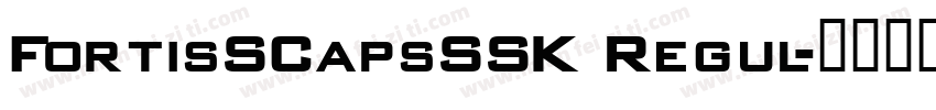 FortisSCapsSSK Regul字体转换